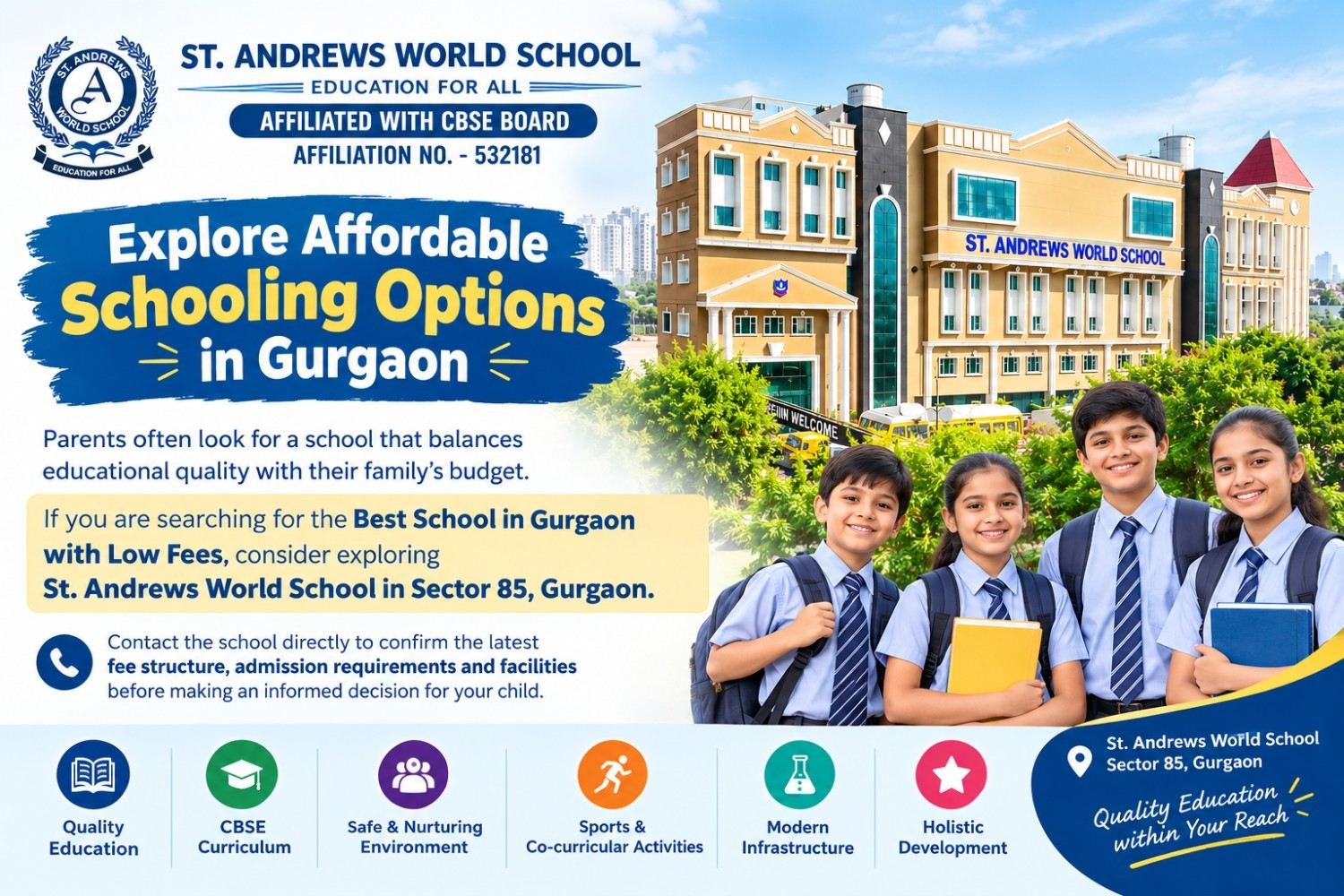 Explore Affordable Schooling Options in Gurgaon photo 1
