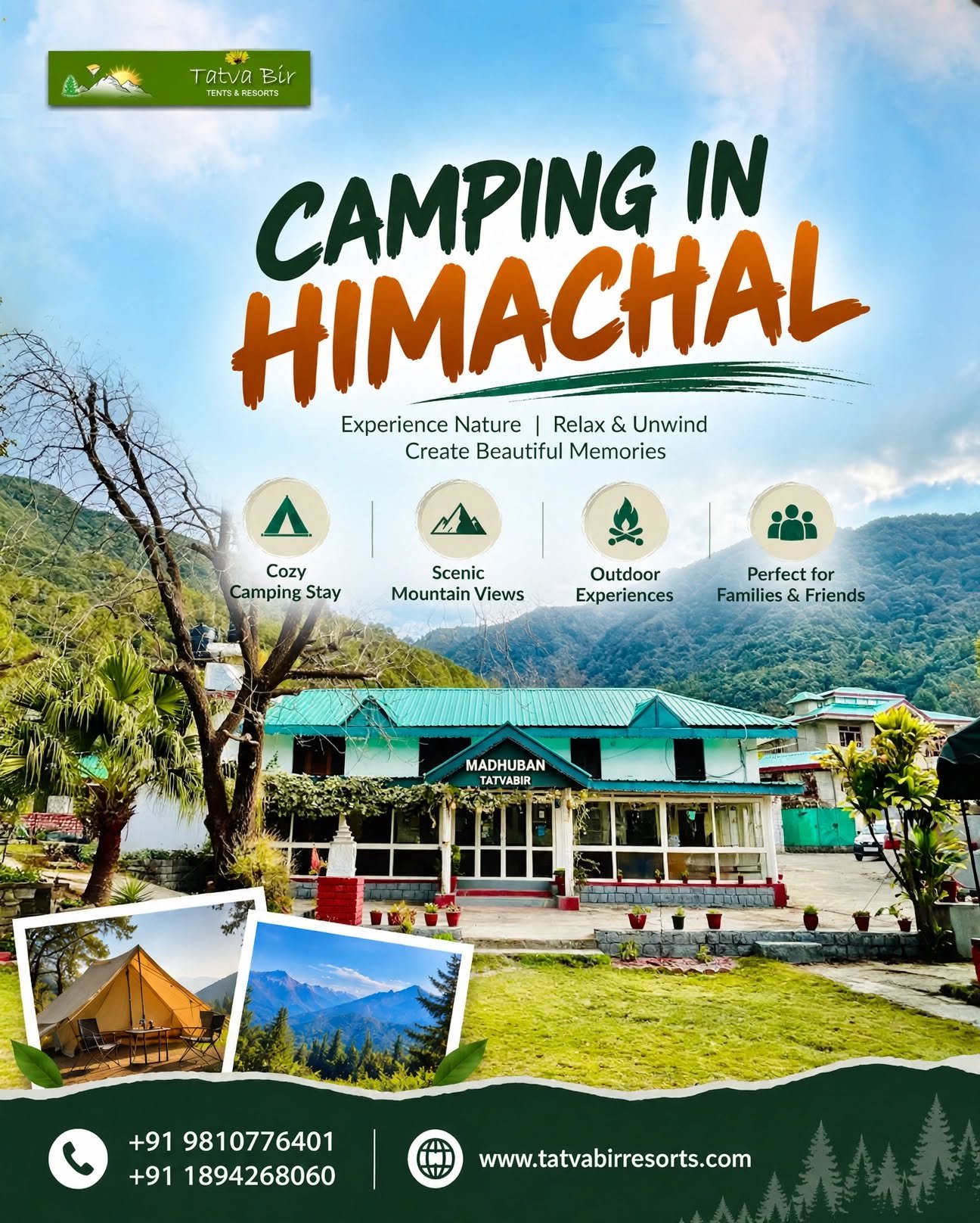 Camping In Himachal at Bir | Tatva Bir Resorts