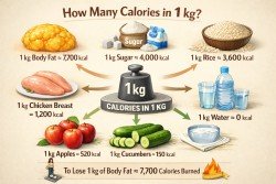 how much calories in 1 kg