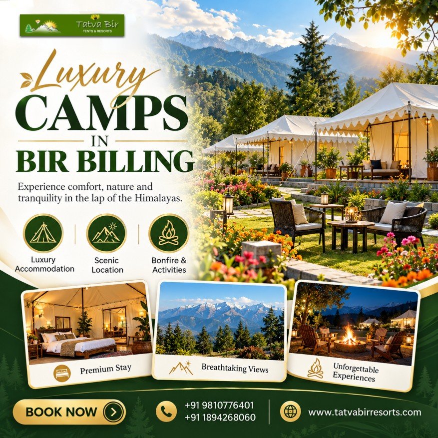 Luxury Camps in Bir Billing for a Comfortable Escape photo 1