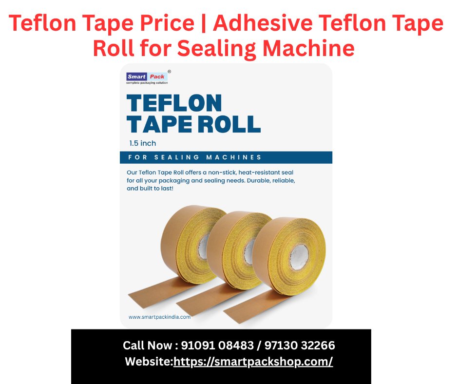 Teflon Tape Price | Adhesive Teflon Tape Roll for Sealing Machine photo 1