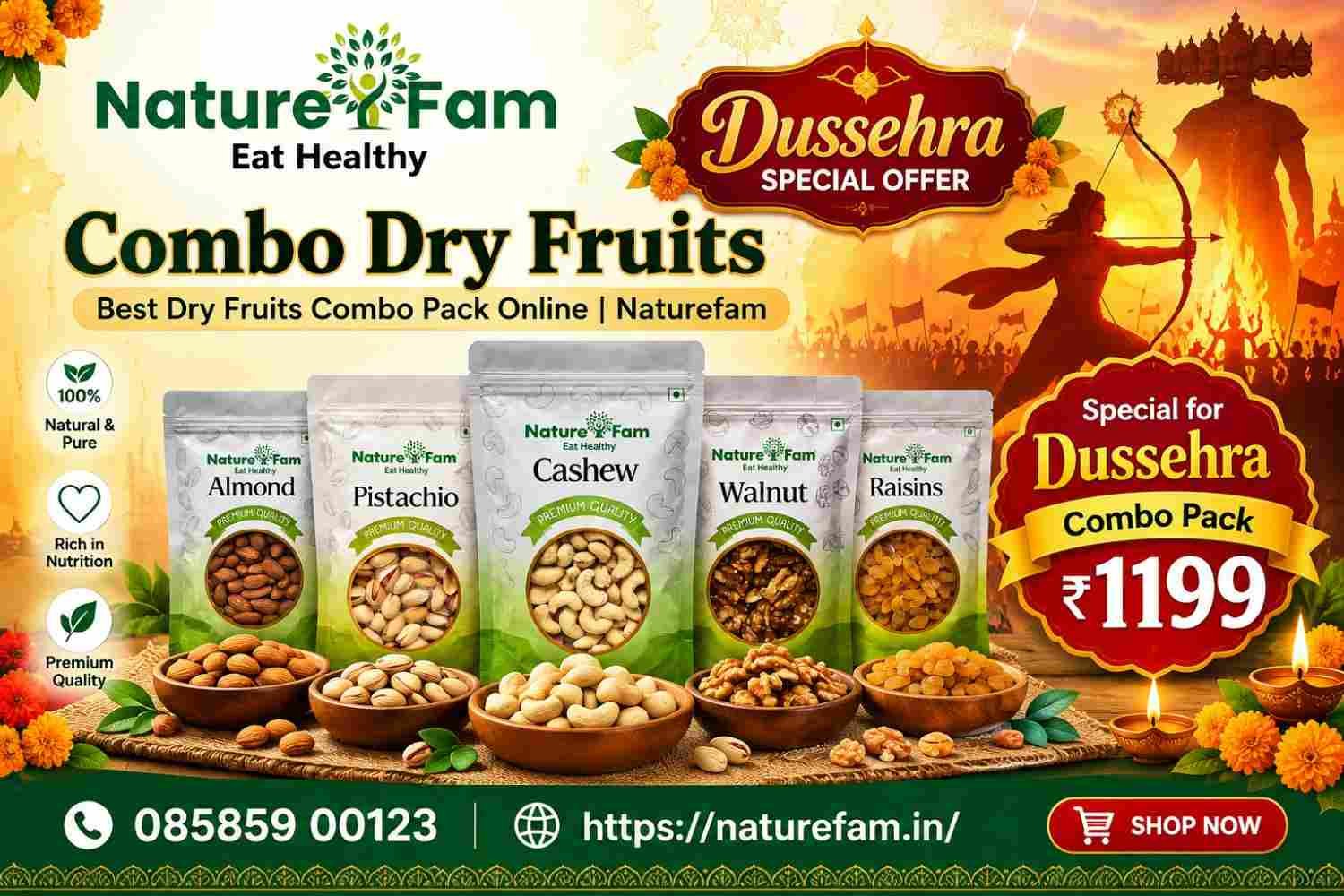 Combo Dry Fruits – Best Dry Fruits Combo Pack Online | Naturefam photo 1