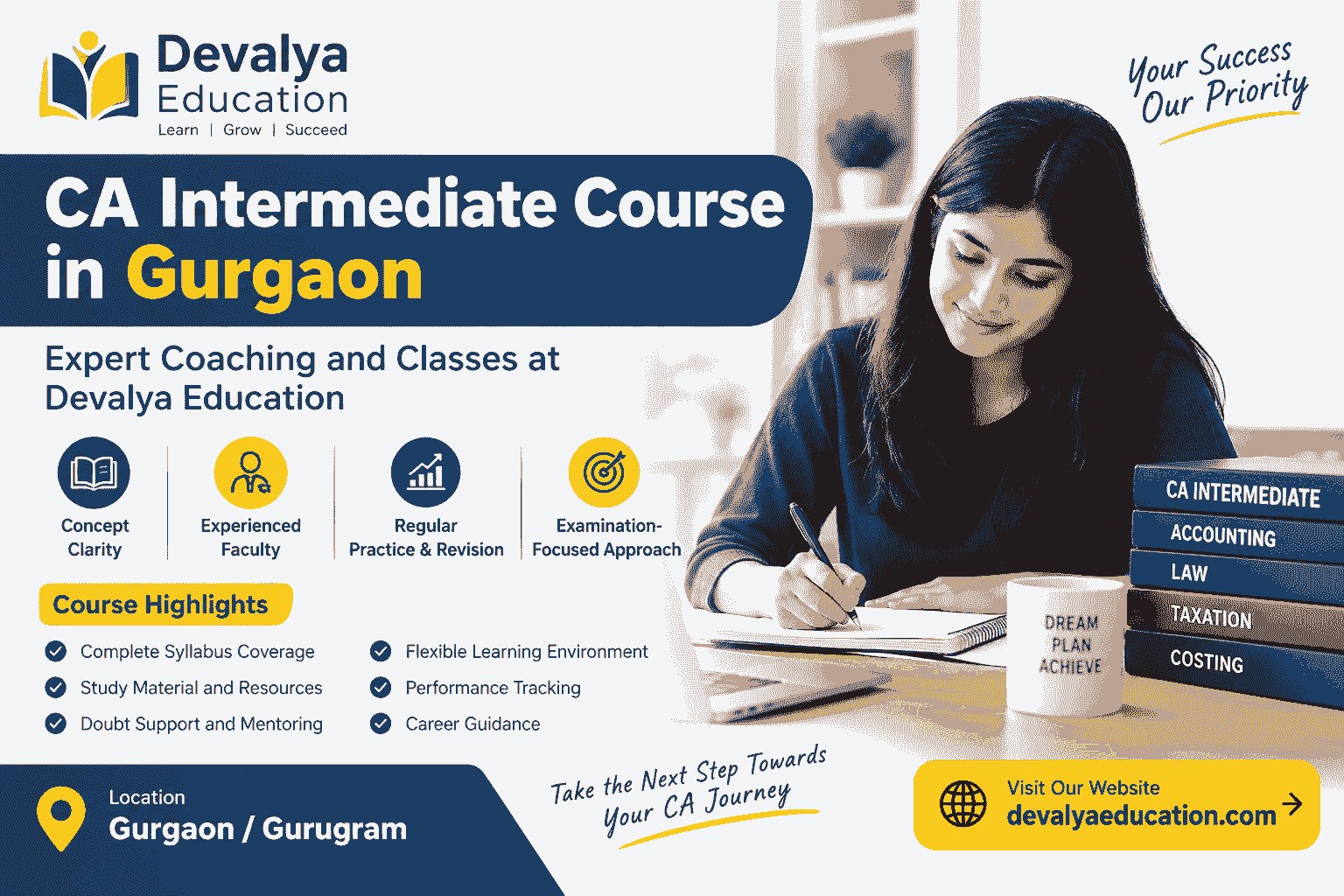 CA Intermediate Course in Gurgaon | CA Intermediate Coaching & Classes at Devalya Education photo 1