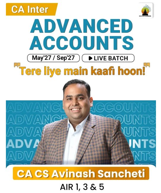 CA Inter Advanced Accounting Live Batch – May/Sep 2027 photo 1