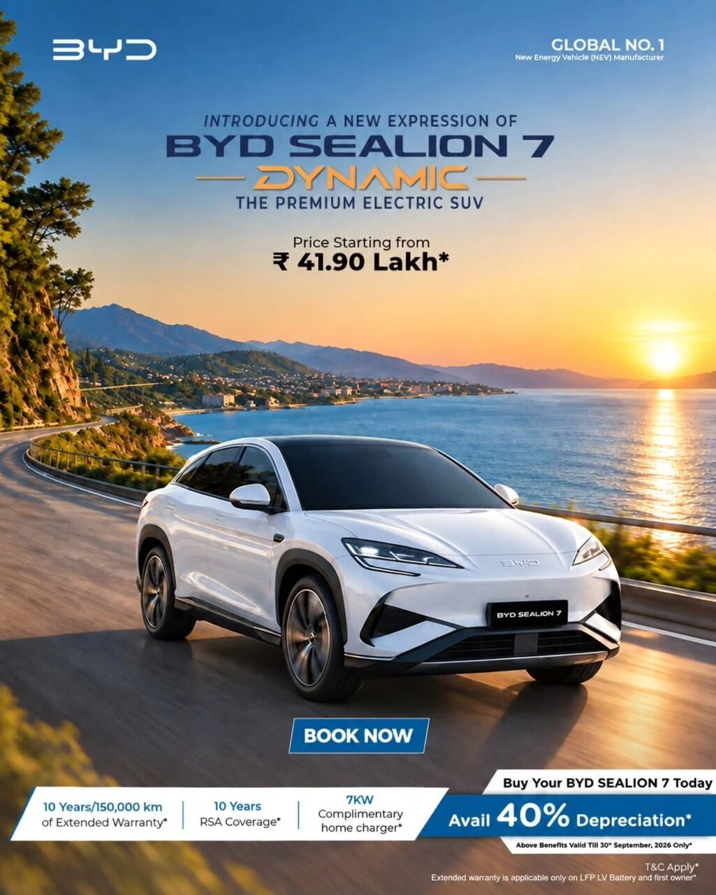 INR 4200000,  BYD Sealion 7,  2026,  Automatic,  25 KM,  Explore The Safety Technology And Features Of The  Premium EV With Cargo BYD photo 1