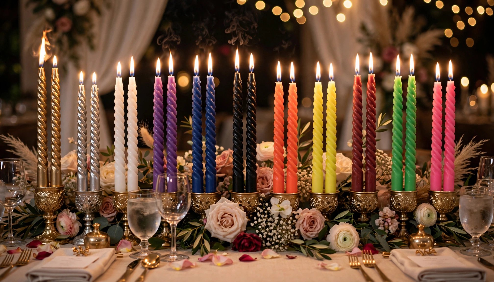 SPIRAL CANDLES 10 INCH-AARYAH DECOR photo 3