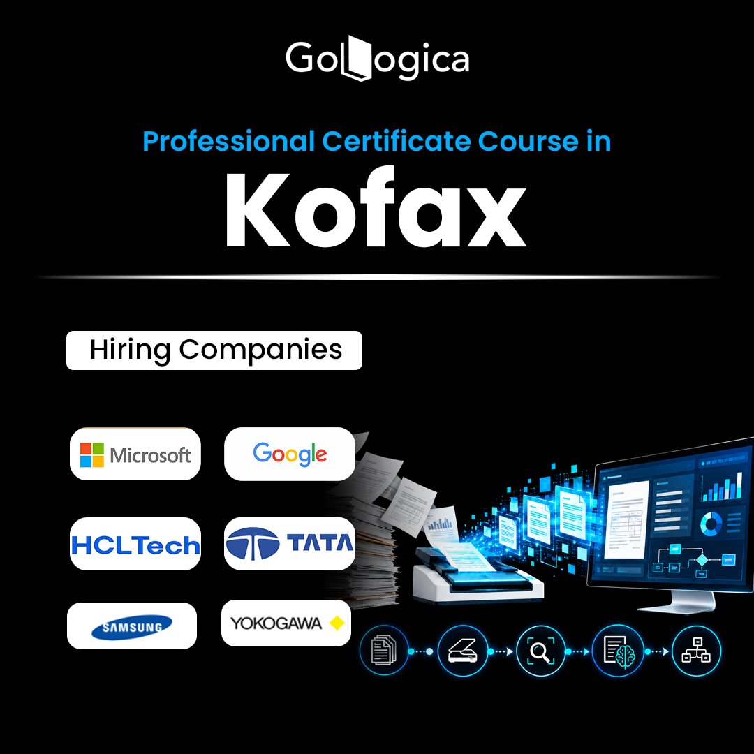 Kofax Training with Certification | Document Automation & Data Capture | GoLogica