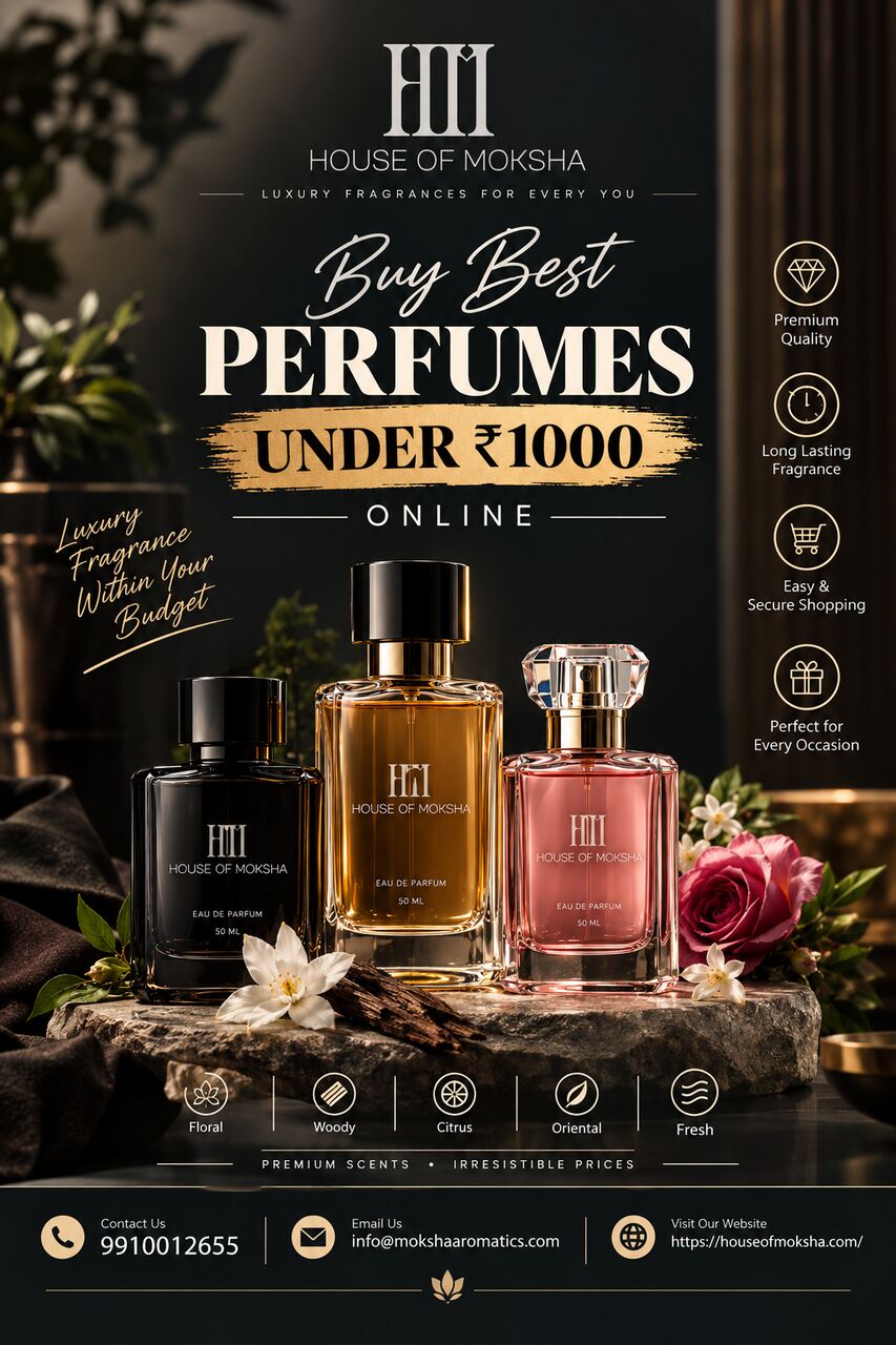 INR 999,  Buy Best Perfume Fragrances Under 1000 Budget | House Of Moksha
