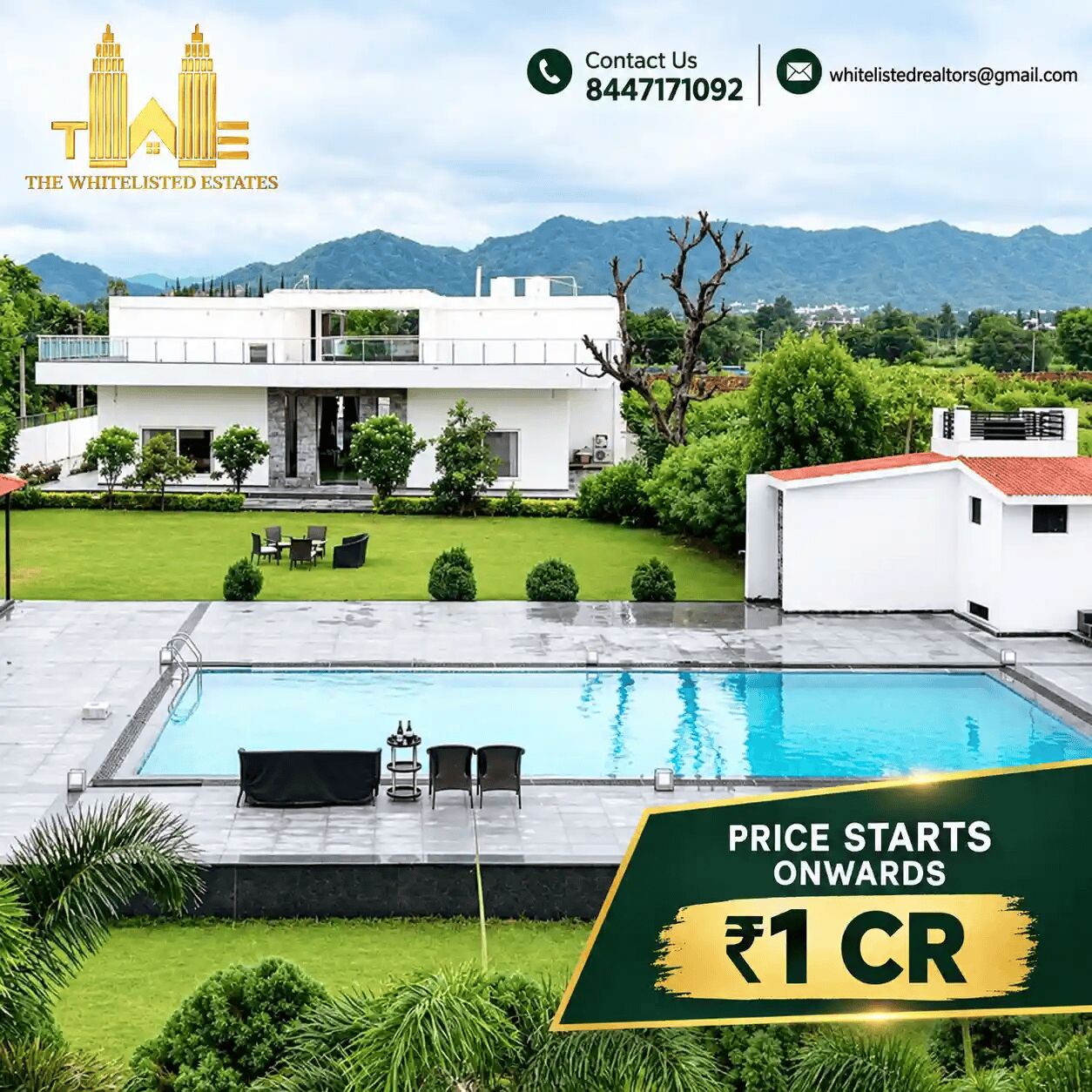 INR 10000000,  1250 Sq. Yard,  Gated Farmhouse Community Naugaon For Private Weekend Living