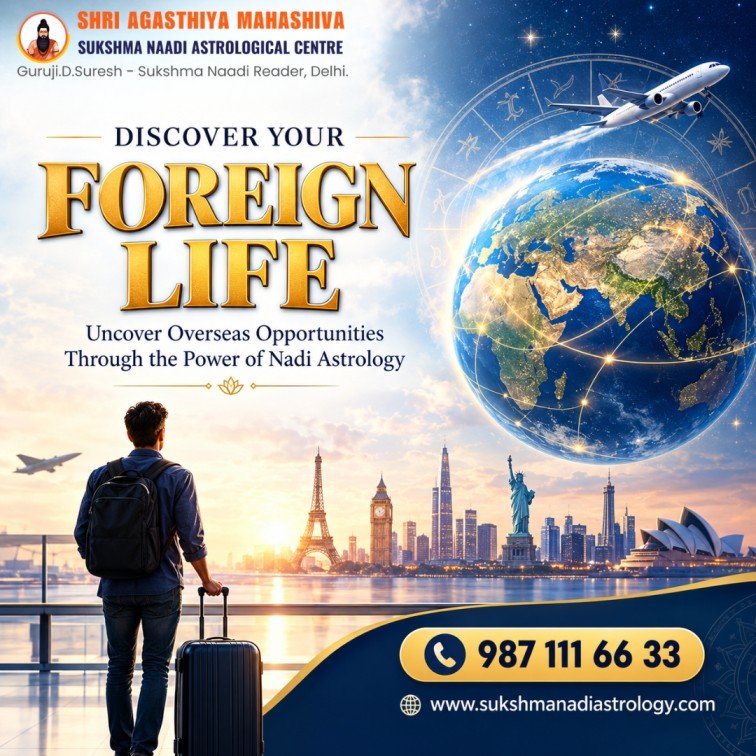 Sukshma Naadi Astrology for Foreign Travel and Abroad Opportunities photo 1