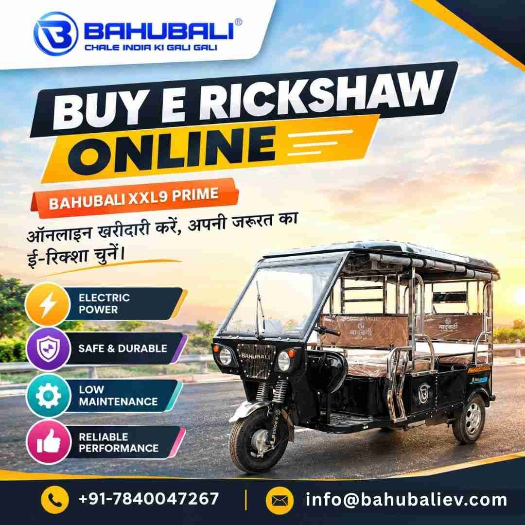 INR 1,  BAHUBALI XXL9 PRIME,  2026,  Manual,  41 KM,  Buy E Rickshaw Online