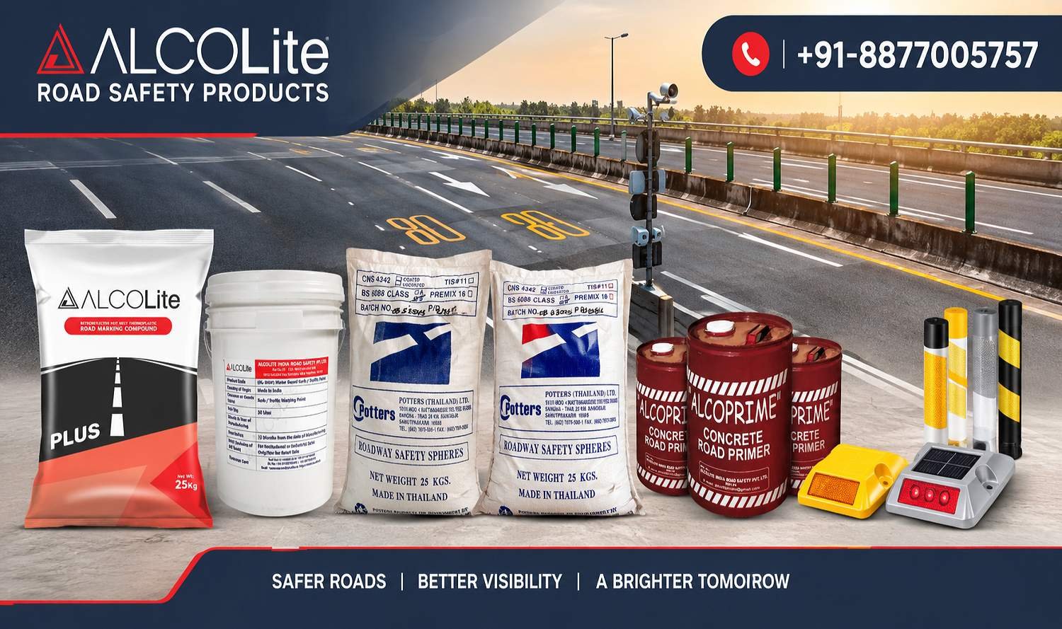 Reflective Road Marking Paint | AlCOLite India photo 1