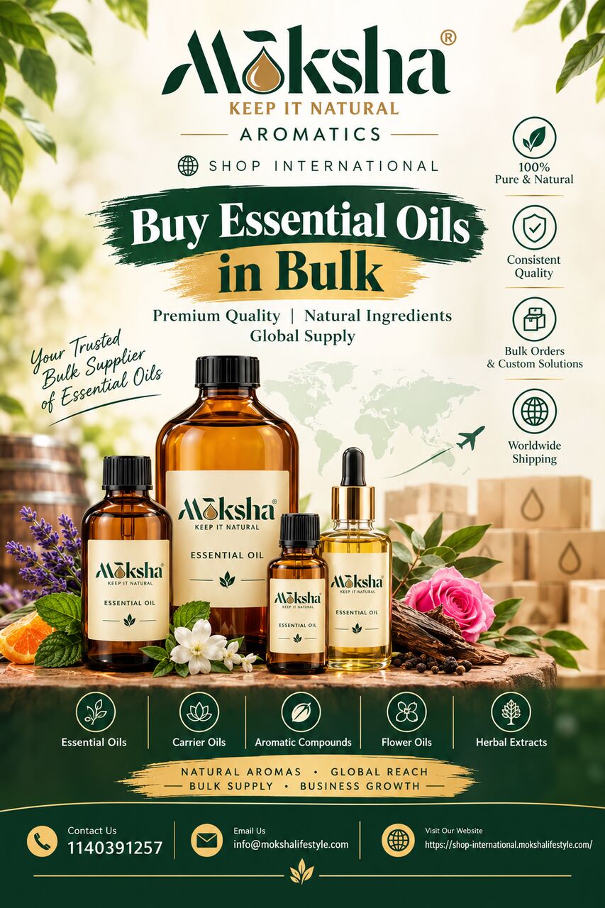 INR 999,  Buy Essential Oils In Bulk In Wholesale Price | Moksha Lifestyle