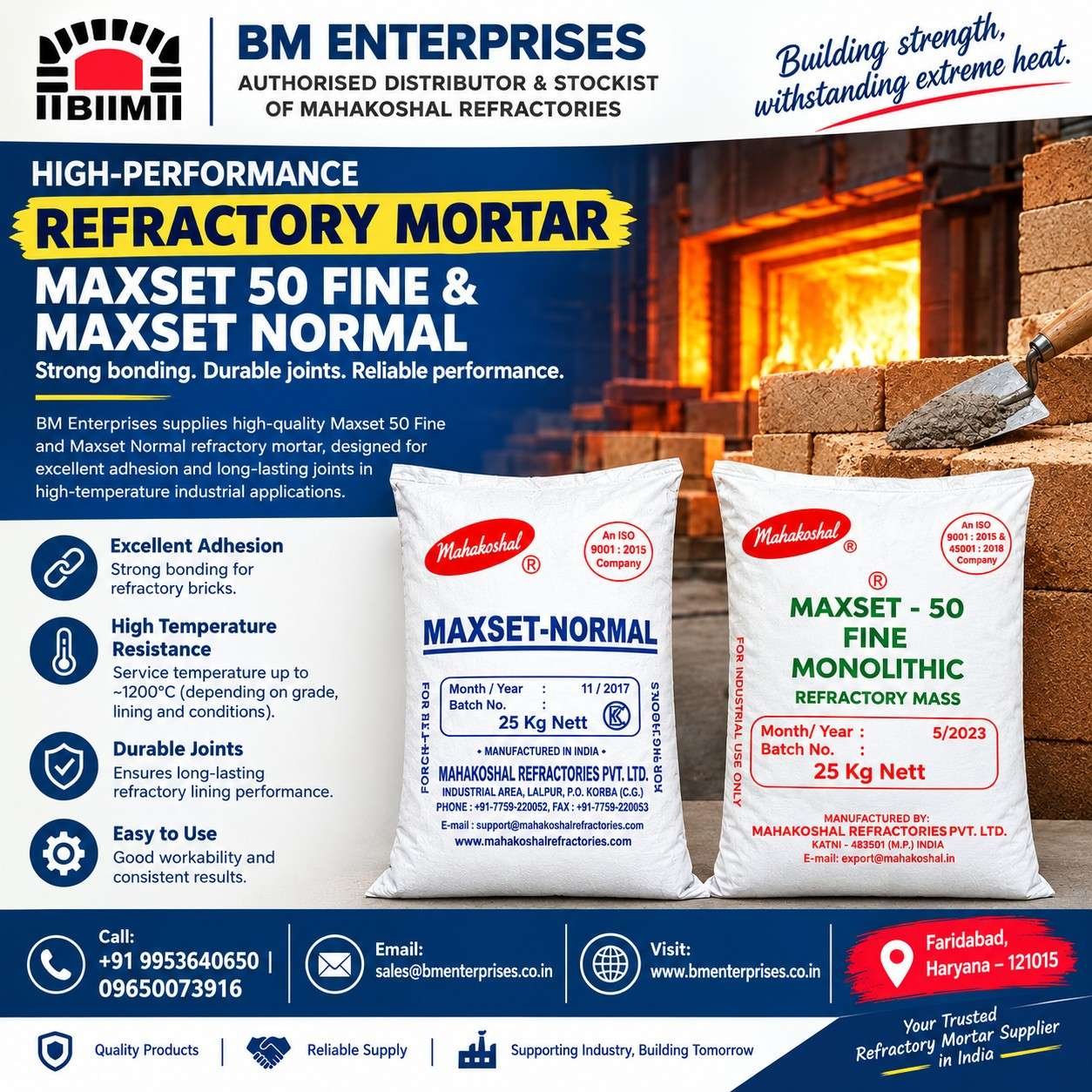 Refractory Mortar Maxset 50 Fine & Maxset Normal Supplier photo 1