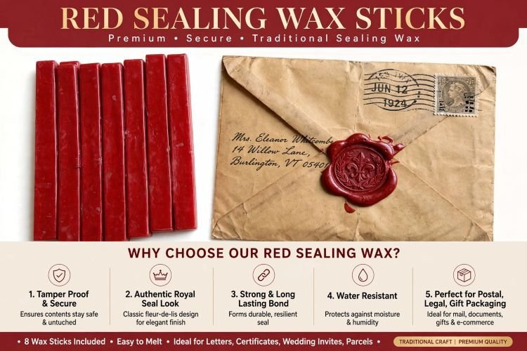 SEALING WAX RED -AARYAH DECOR photo 1