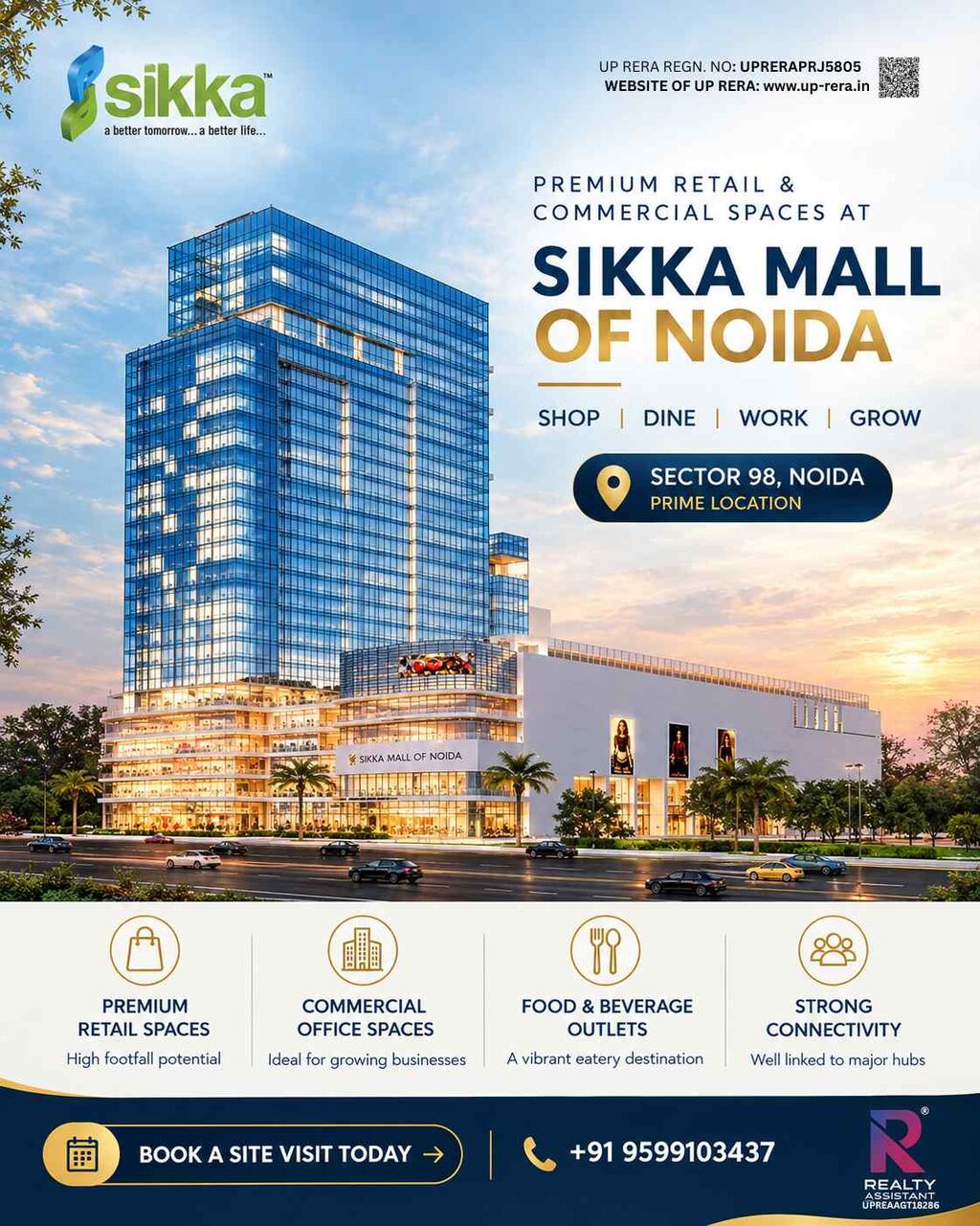 Sikka Mall Of Noida – Commercial Shops For Business