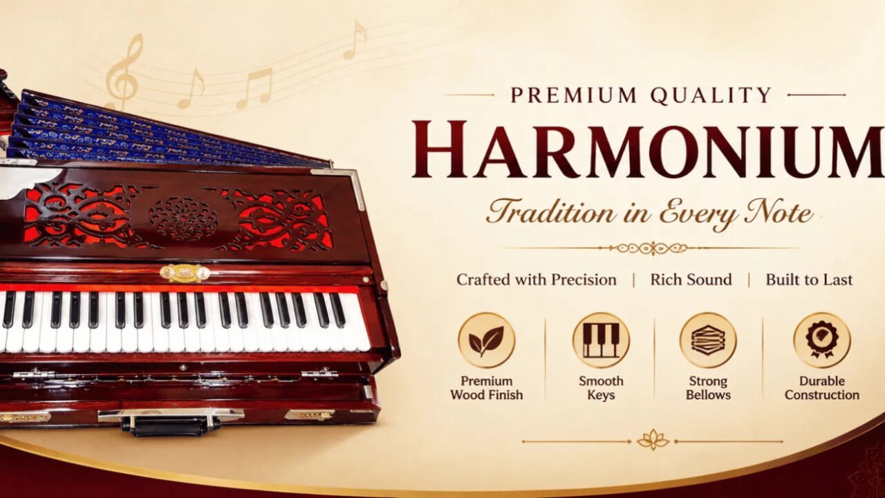 INR 25000,  Folding Harmonium For Sale – Portable Folding Harmonium By Hare Krishna Musicals